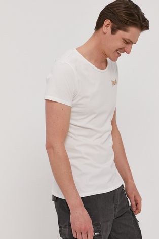Тениска Tigha мъжка в бяло с принт