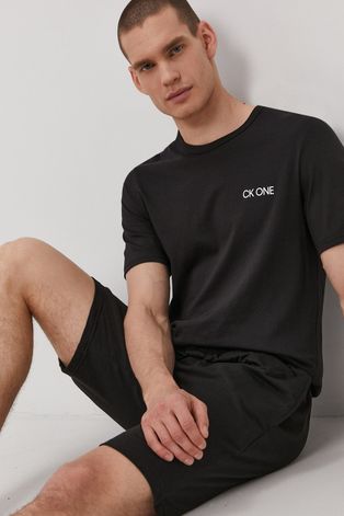 Футболка Calvin Klein Underwear мужская цвет чёрный гладкий
