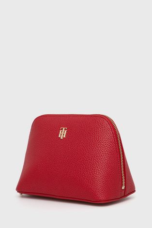 Τσάντα καλλυντικών Tommy Hilfiger χρώμα: κόκκινο