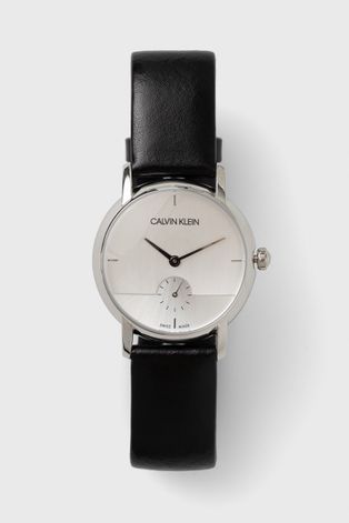 Ρολόι Calvin Klein γυναικείo, χρώμα: μαύρο