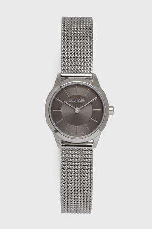 Часовник Calvin Klein K3M23124 дамски в сиво