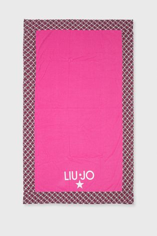 Рушник Liu Jo колір рожевий