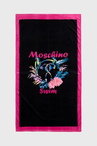 Ručnik Moschino Underwear boja: crna