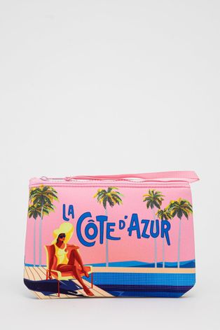 Kozmetička torbica MC2 Saint Barth boja: ružičasta