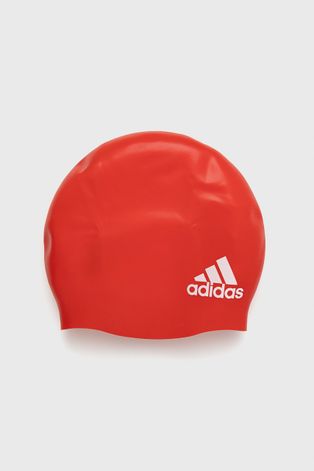adidas Performance czepek pływacki kolor czerwony