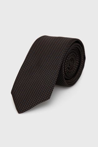 Краватка Hugo колір коричневий