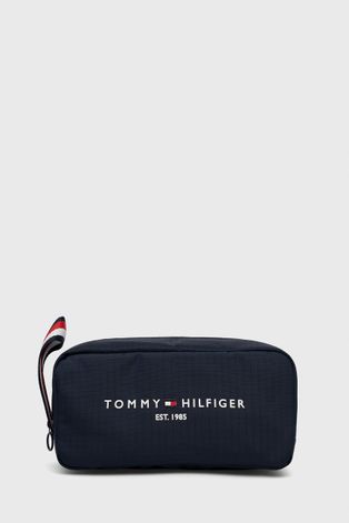 Kozmetická taška Tommy Hilfiger tmavomodrá farba