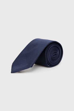 Μεταξωτή γραβάτα Moschino χρώμα: ναυτικό μπλε