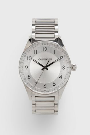 Годинник Calvin Klein чоловічий колір срібний