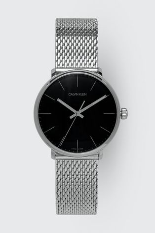 Ρολόι Calvin Klein ανδρικό, χρώμα: μαύρο