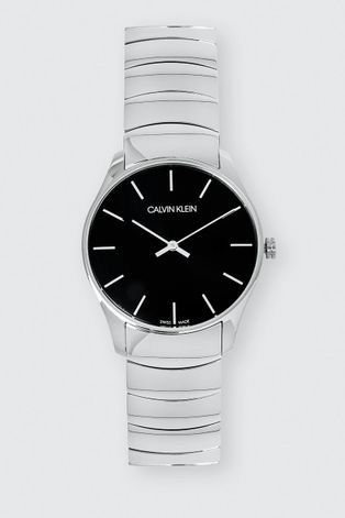 Ρολόι Calvin Klein ανδρικό, χρώμα: ασημί