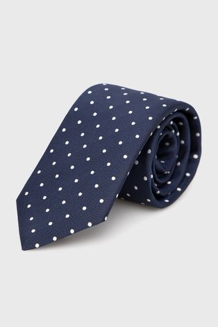 Μεταξωτή γραβάτα BOSS χρώμα: ναυτικό μπλε