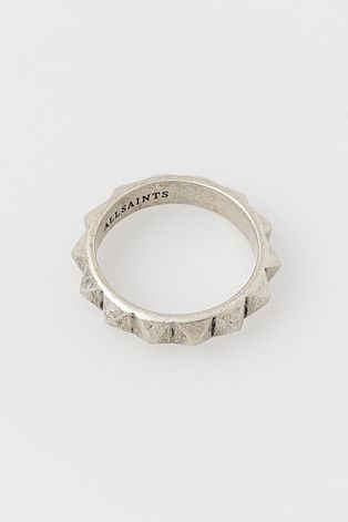 Срібний перстень AllSaints колір срібний