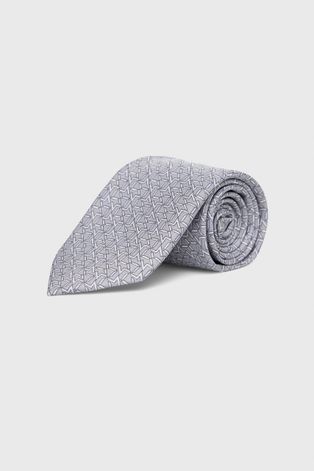 Шовковий галстук MICHAEL Michael Kors колір сірий