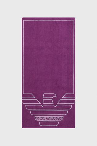 Полотенце Emporio Armani Underwear цвет фиолетовый