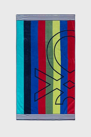 Βαμβακερή πετσέτα United Colors of Benetton χρώμα: ναυτικό μπλε