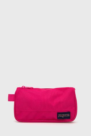 Κασετίνα Jansport χρώμα: ροζ
