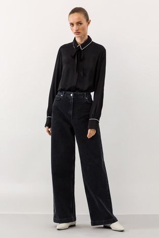 Bluza Ivy & Oak za žene, boja: crna