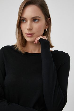 Блуза с дълги ръкави Drykorn дамска в черно