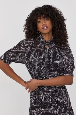Рубашка MICHAEL Michael Kors женская цвет чёрный regular классический воротник