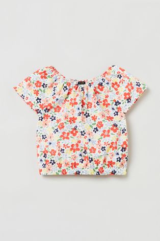 Детская блузка OVS принт цветы