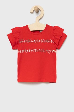 Detské tričko Birba&Trybeyond červená farba,