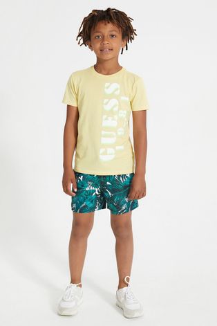 Dječje kratke hlače za kupanje Guess boja: zelena