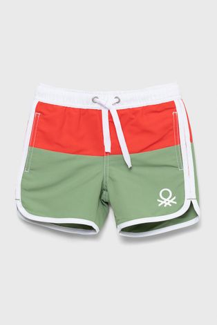 Дитячі шорти для плавання United Colors of Benetton колір зелений