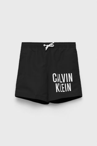 Παιδικά σορτς κολύμβησης Calvin Klein Jeans χρώμα: μαύρο