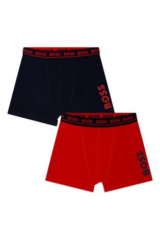 Dětské boxerky BOSS (2-pack) červená barva