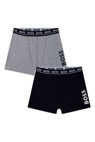 Dětské boxerky BOSS (2-pack) tmavomodrá barva