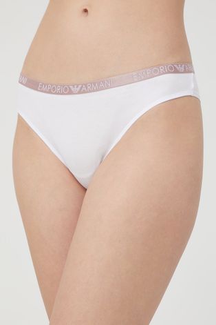 Tangá Emporio Armani Underwear biela farba,