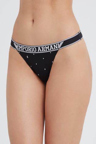 Стринги Emporio Armani Underwear колір чорний