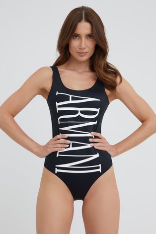 Jednodijelni kupaći kostim Emporio Armani Underwear boja: crna, lagano učvršćene košarice