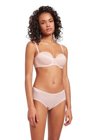 Wolford Sutien Sheer Touch culoarea roz, satin, material neted