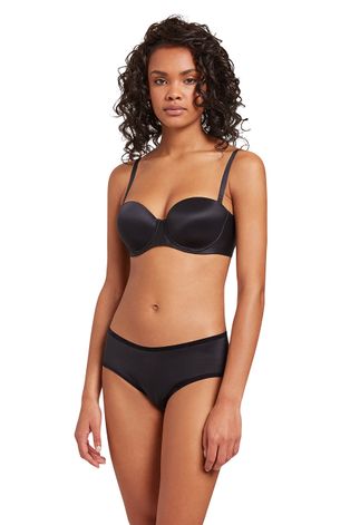 Wolford Sutien Sheer Touch culoarea negru, satin, material neted