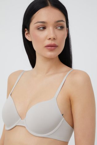 Бюстгальтер Calvin Klein Underwear цвет серый однотонный