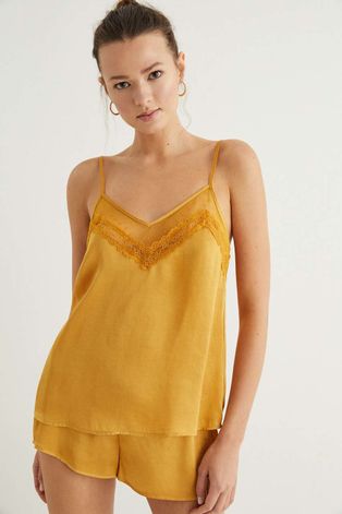 Pidžama women'secret Summer Sense za žene, boja: narančasta, satenska