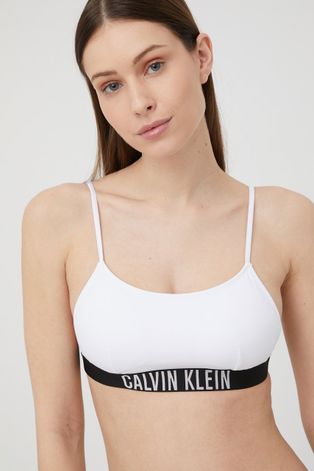 Σουτιέν κολύμβησης Calvin Klein χρώμα: άσπρο