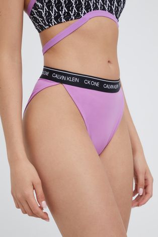 Σλιπ κολύμβησης Calvin Klein χρώμα: μοβ