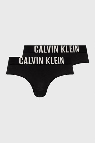 Calvin Klein Underwear figi dziecięce (2-pack) kolor czarny