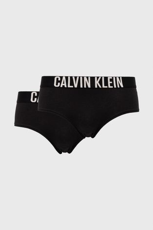 Calvin Klein Underwear slipy dziecięce (2-pack) kolor czarny