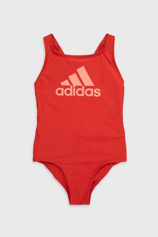 Dječji kupaći kostim adidas Performance boja: crvena