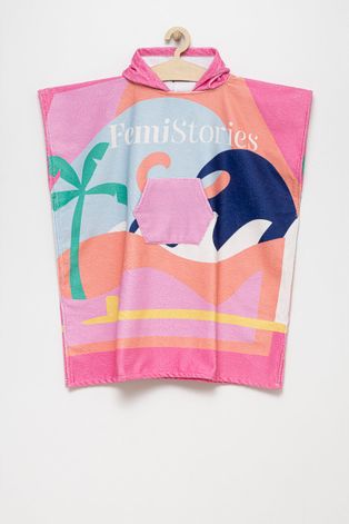 Παιδική πετσέτα Femi Stories Lulu χρώμα: ροζ