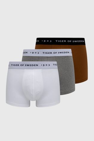 Bokserice Tiger Of Sweden (3-pack) za muškarce, boja: smeđa