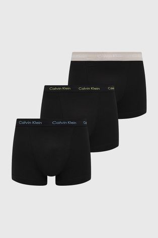 Боксерки Calvin Klein Underwear (3 чифта) мъжки в черно