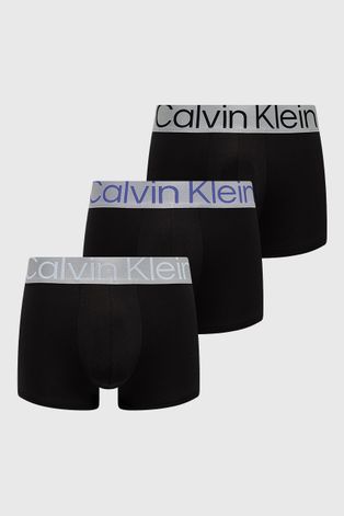Боксерки Calvin Klein Underwear (3 чифта) мъжки в черно