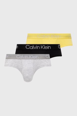 Слипове Calvin Klein Underwear (3 чифта) мъжки в сиво