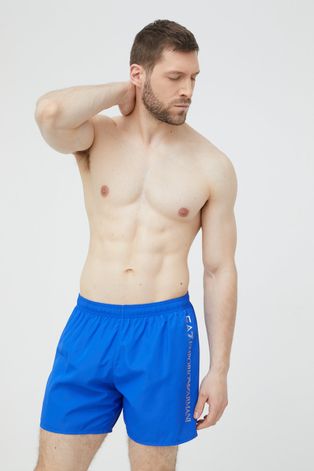 Kratke hlače za kupanje EA7 Emporio Armani boja: plava