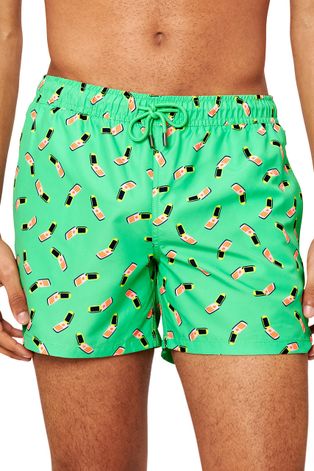 Kratke hlače za kupanje Happy Socks boja: zelena